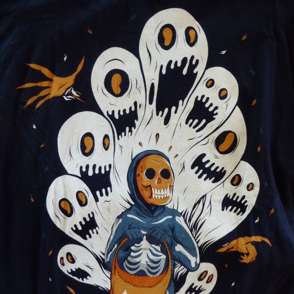SEVENTH INK BRAND GHOULISH FRIGHT HALLOWEEN MENS T SHIRT (NEW) LARGE (SOLD OUT) - Picture 2 of 6